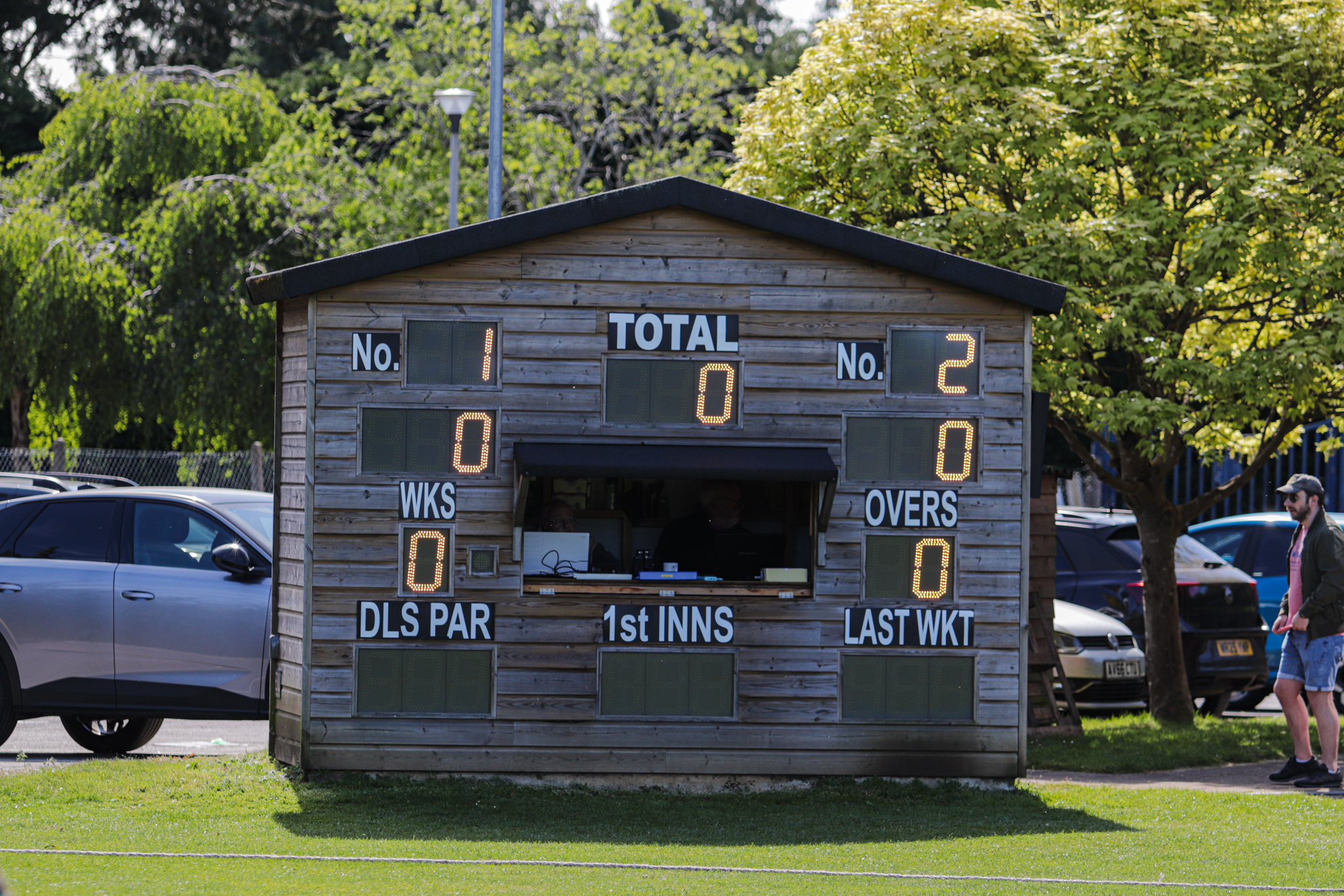 Cricket club scorebox